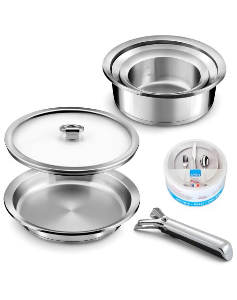 Batterie de cuisine Ycône induction - 7 pièces
