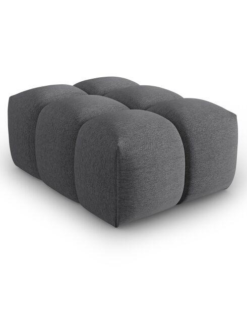 Pouf Lorella gris - 85x60x40 cm