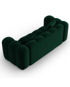 Canapé Velours Clotilde 2 Places vert bouteille - 198x87x70 cm
