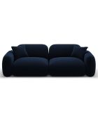 Canapé Modulaire Velours Lucien 3 Places bleu roi - 230x90x70 cm