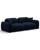 Canapé Modulaire Velours Lucien 3 Places bleu roi - 230x90x70 cm