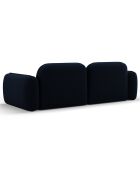 Canapé Modulaire Velours Lucien 3 Places bleu roi - 230x90x70 cm