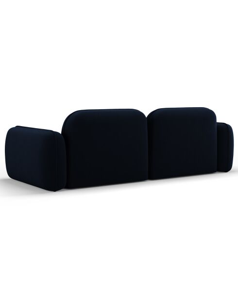 Canapé Modulaire Velours Lucien 3 Places bleu roi - 230x90x70 cm