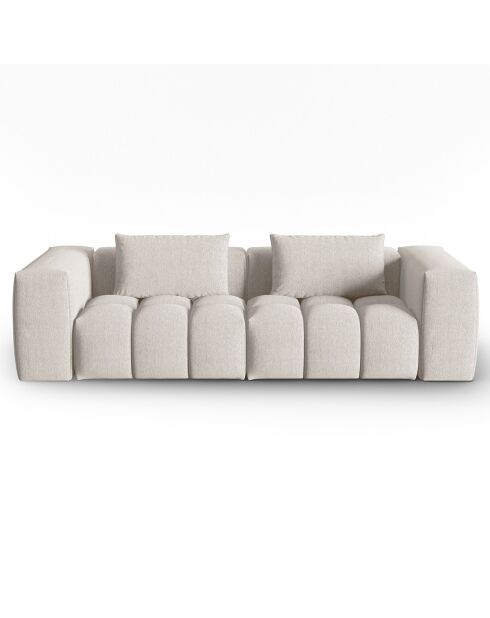 Canapé Modulaire Lorella 3 Places beige - 230x85x70 cm