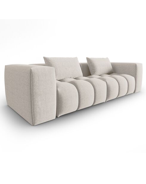 Canapé Modulaire Lorella 3 Places beige - 230x85x70 cm