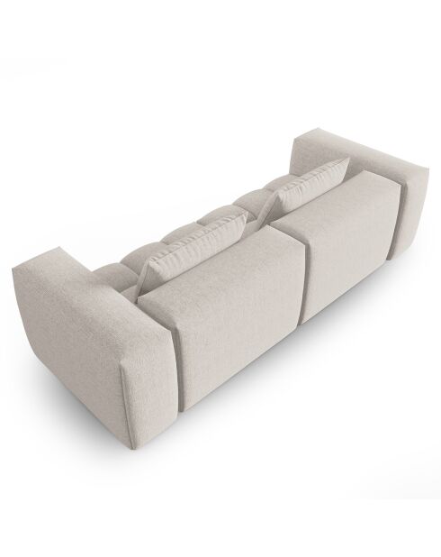 Canapé Modulaire Lorella 3 Places beige - 230x85x70 cm