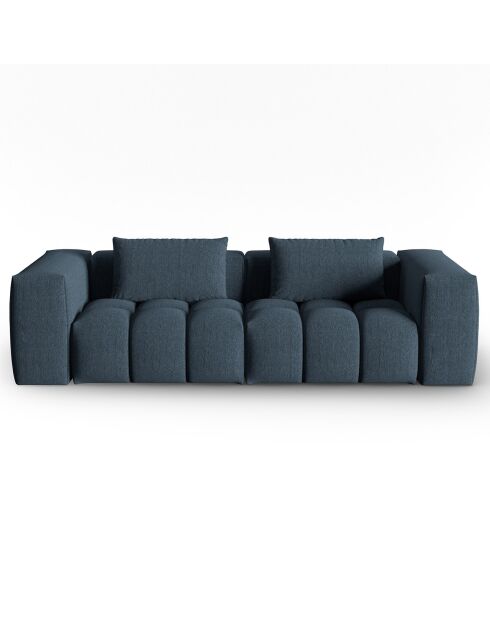Canapé Modulaire Lorella 3 Places bleu foncé - 230x85x70 cm