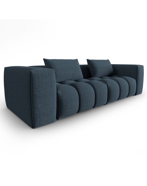 Canapé Modulaire Lorella 3 Places bleu foncé - 230x85x70 cm