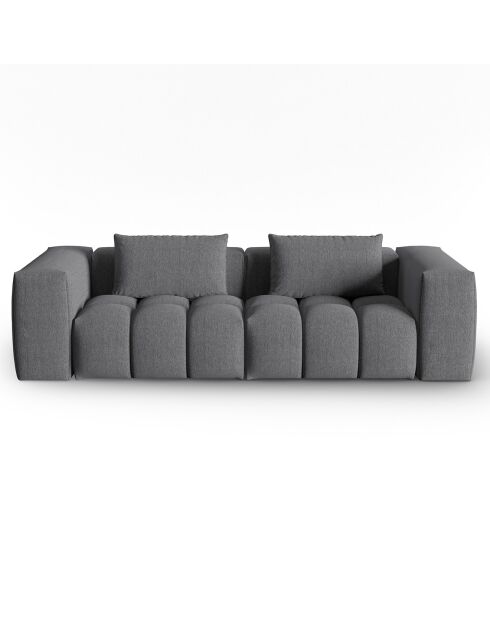 Canapé Modulaire Lorella 3 Places gris - 230x85x70 cm