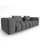Canapé Modulaire Lorella 3 Places gris - 230x85x70 cm