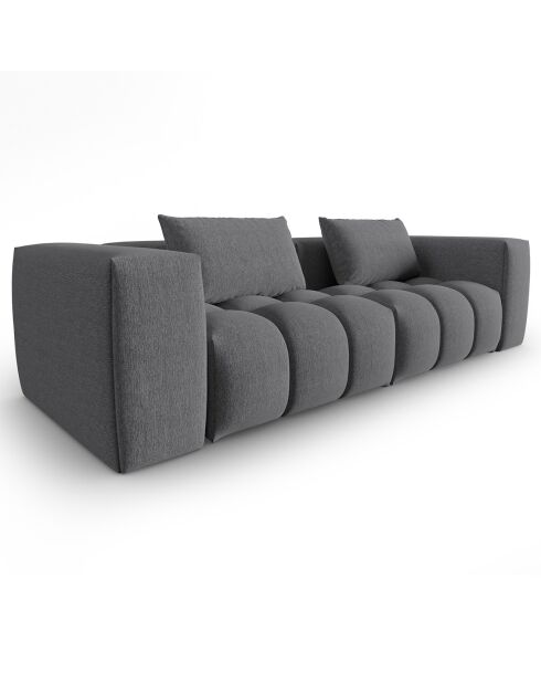 Canapé Modulaire Lorella 3 Places gris - 230x85x70 cm