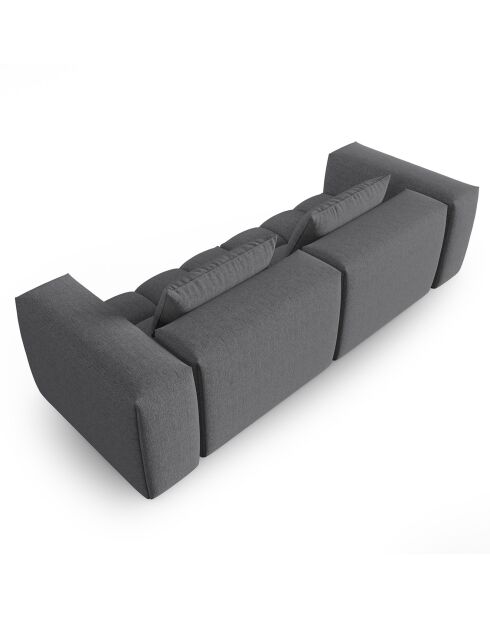 Canapé Modulaire Lorella 3 Places gris - 230x85x70 cm
