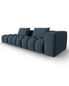 Canapé Modulable gauche Lorella 4 Places bleu foncé - 265x85x70 cm