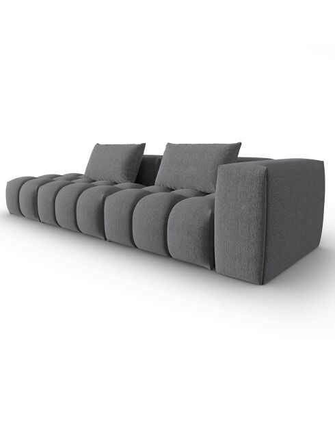 Canapé Modulable gauche Lorella 4 Places gris - 265x85x70 cm