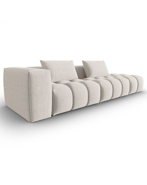 Canapé Modulable droit Lorella 4 Places beige - 265x85x70 cm