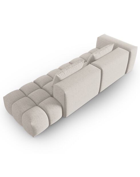 Canapé Modulable droit Lorella 4 Places beige - 265x85x70 cm