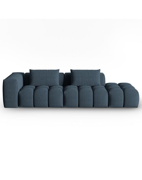 Canapé Modulable droit Lorella 4 Places bleu foncé - 265x85x70 cm