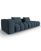 Canapé Modulable droit Lorella 4 Places bleu foncé - 265x85x70 cm