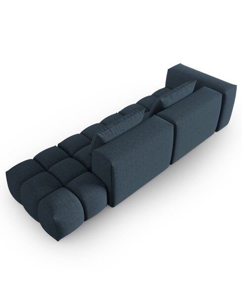 Canapé Modulable droit Lorella 4 Places bleu foncé - 265x85x70 cm