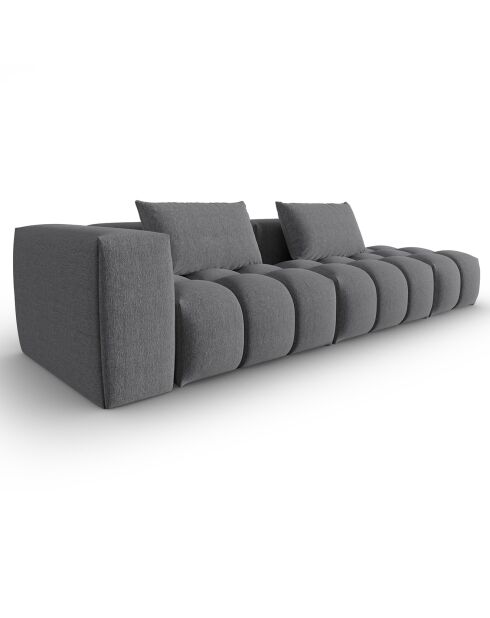 Canapé Modulable droit Lorella 4 Places gris - 265x85x70 cm