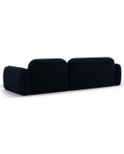 Canapé d'angle droit Modulaire Velours Lucien 4 Places bleu roi - 275x165x70 cm