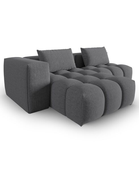 Canapé d'angle gauche Modulaire Lorella 3 Places gris - 205x145x70 cm