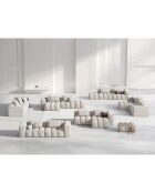 Canapé d'angle droit Modulaire Lorella 3 Places beige - 205x145x70 cm