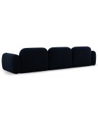 Canapé Modulaire Velours Lucien, 4 Places bleu roi - 320x90x70 cm