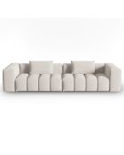 Canapé Modulaire Lorella 5 Places beige - 290x85x70 cm