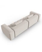 Canapé Modulaire Lorella 5 Places beige - 290x85x70 cm