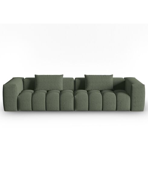 Canapé Modulaire Lorella 5 Places vert olive foncé - 290x85x70 cm