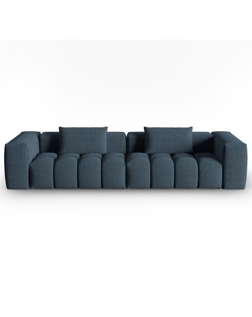 Canapé Modulaire Lorella 5 Places bleu foncé - 290x85x70 cm