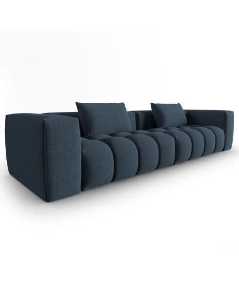 Canapé Modulaire Lorella 5 Places bleu foncé - 290x85x70 cm