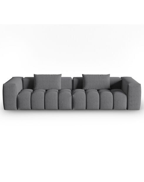 Canapé Modulaire Lorella 5 Places gris - 290x85x70 cm