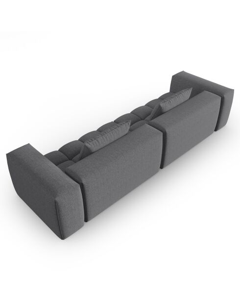 Canapé Modulaire Lorella 5 Places gris - 290x85x70 cm