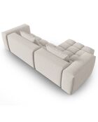 Canapé d'angle gauche Modulaire Lorella 3 Places beige - 260x145x70 cm