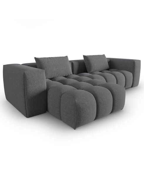 Canapé d'angle gauche Modulaire Lorella 3 Places gris - 260x145x70 cm