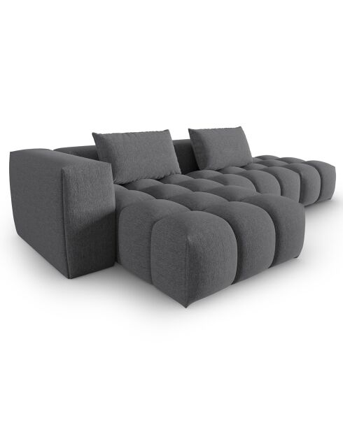 Canapé d'angle gauche Modulaire Lorella 4 Places gris - 265x145x70 cm