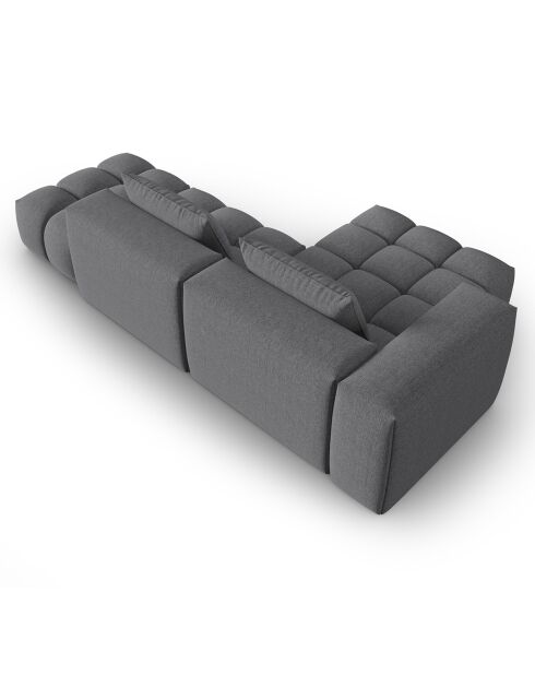 Canapé d'angle gauche Modulaire Lorella 4 Places gris - 265x145x70 cm