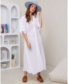 Robe 100% Lin Tsipi blanche