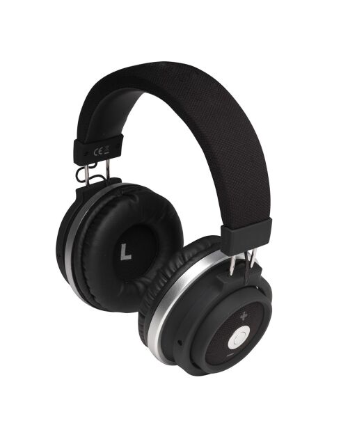 bth-250 zwarte draadloze bluetooth koptelefoon