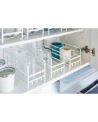 Support pour tasses et verres Tower blanc - 11x33.2x12 cm