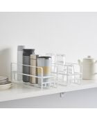 Support pour tasses et verres Tower blanc - 11x33.2x12 cm