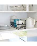 Support pour tasses et verres Tower noir - 11x33.2x12 cm