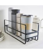 Support pour tasses et verres Tower noir - 11x33.2x12 cm