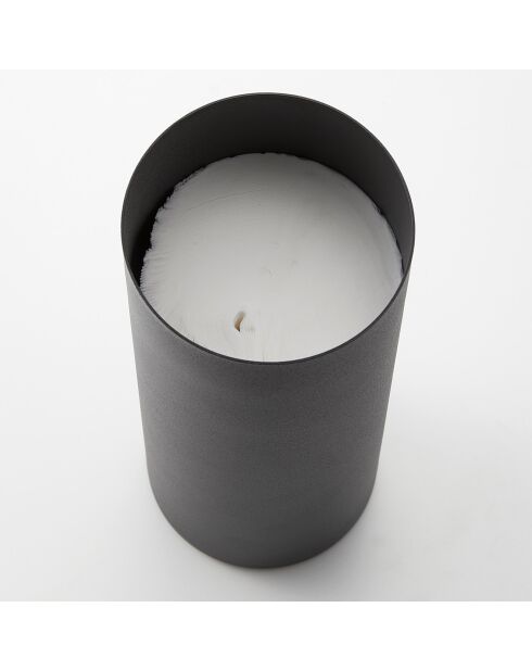 Scatola tonda per fazzoletti L Rin nera - 9,2x9,2x23,8 cm