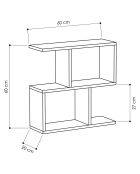 Table d'appoint Manie anthracite - 60x60x20 cm