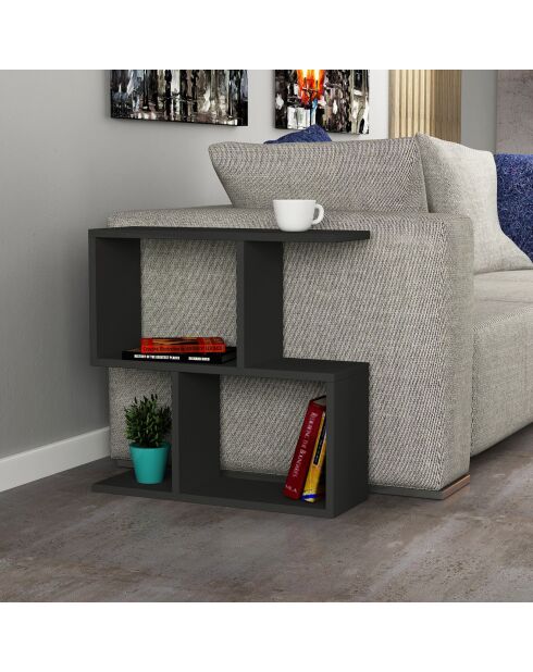 Table d'appoint Manie anthracite - 60x60x20 cm