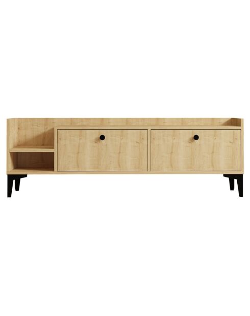 Meuble TV Heflin chêne saphir - 150x50x36 cm