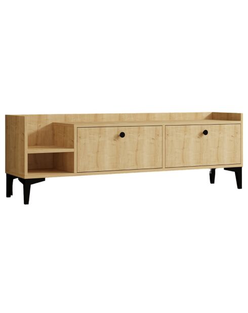 Meuble TV Heflin chêne saphir - 150x50x36 cm